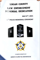 Logan County Law Enforcement Memorial Dedication 08MAY2020
