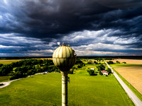 Water tower clouds